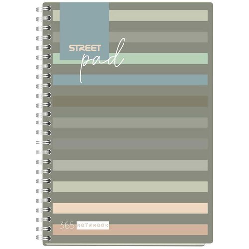 STREET zvezek A5 pad lines s špiralo 1R, črte, 100 listov Cene