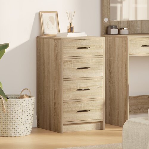 VidaXL Sonoma hrast Čvrsto drvo Srednji Moderni sideboard Pravokutni Slike