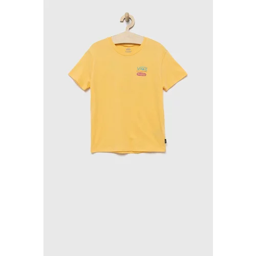 Vans Dječja pamučna majica kratkih rukava boja: žuta