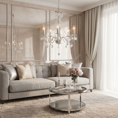 Toolight Viseći luster EBT014-5CP CHROME Slike