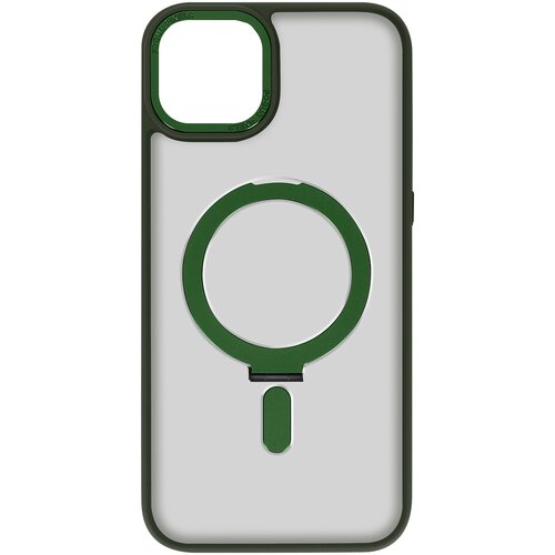 AVIZAR Ovitek MagSafe za iPhone 15, funkcija stojala - zelen obris, (20834162) Cene