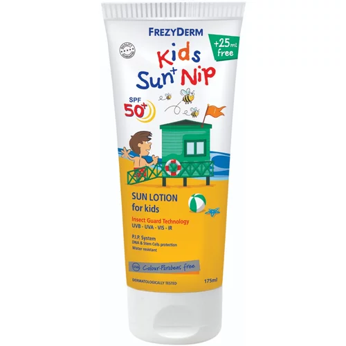 Frezyderm Kids Sun Nip ZF 50+, vodoodporna zaščitna krema pred soncem za otroke