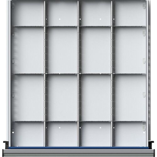 ANKE Pločevinast delilnik za predale ŠxG 500 x 540 mm, ¼-delitev, za predale z višino 60 mm Cene