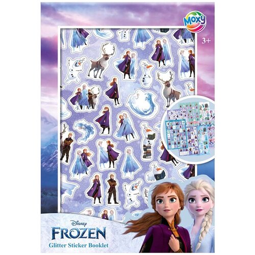  Knjiga sa svjetlucavim naljepnicama Frozen A5 Slike