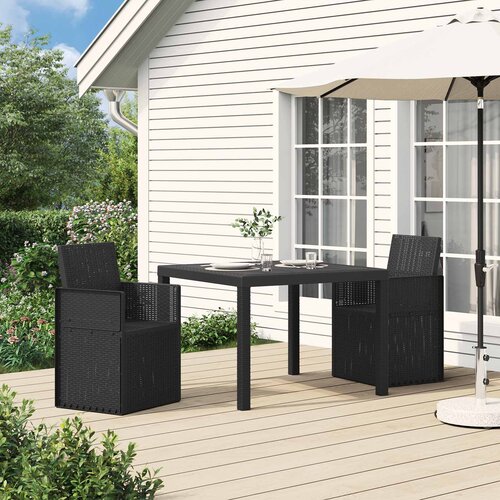  Vrtne stolice za blagovanje 2 pcs Antracit 53 x 47 x 88,5 cm PP Cijene