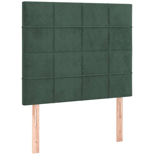 Maison Chic Posteljno vzglavje - Vzglavna omarica 2 kosa temno zeleno 90x5x78/88 cm žamet, (22077021) Cene