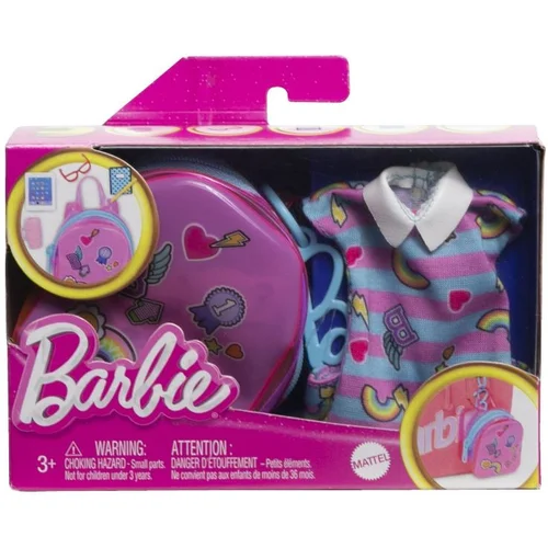 Barbie Mattel : Deluxe torbica s šolsko obleko (HJT44), (21382107)