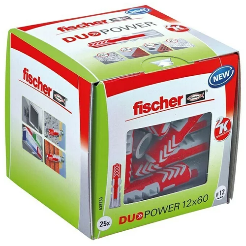 Fischer Duopower Asortiman tipli LD (Promjer tiple: 12 mm, Duljina tiple: 60 mm, 1 Kom., Prikladno za: Svi građevni materijali)