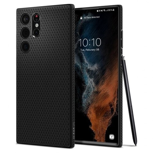 Spigen LIQUID AIR ZA SAMSUNG GALAXY S22 ULTRA MAT CRNA Cene