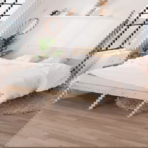 The Living Store Posteljni okvir iz trdne borovine 160x200 cm - Posteljni Okvir, (21529674) Slike