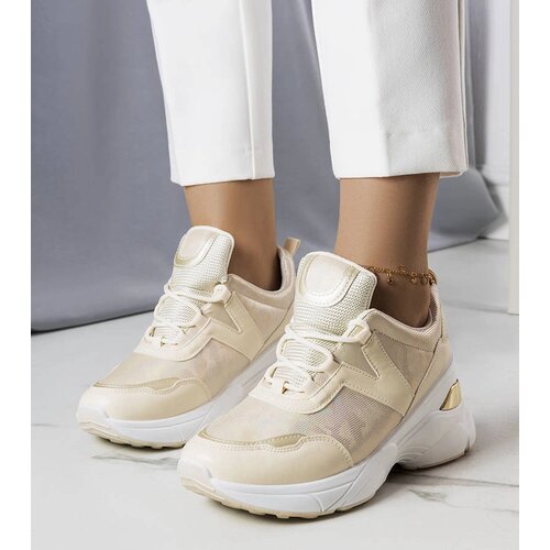 Gemre Beige sneakers with metallic inserts Ruais Cijene