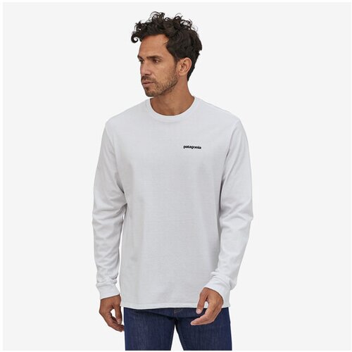 Patagonia P-6 Logo Responsibili Majica z dolgimi rokavi white Cene