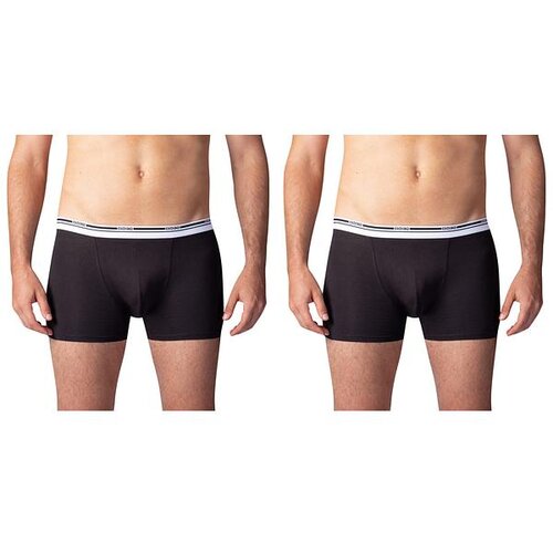 Bellinda BOXER COLOURS 2x - Double pack of cotton boxer shorts - black Slike