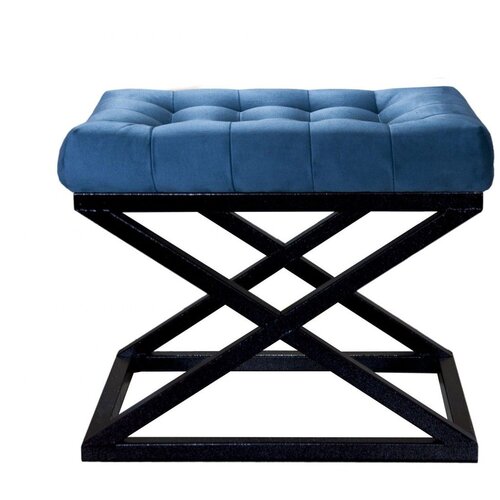 Atelier Del Sofa Capraz - Black Navy BlueBlack Pouffe Cene