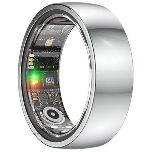 INF Smart Ring R1000 – Monitor spanja, Bluetooth 5.0, Monitor kisika v krvi Silver 9, (21778406) Cene