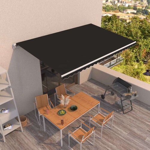  Tenda na ručno uvlačenje 500 x 350 cm antracit Slike