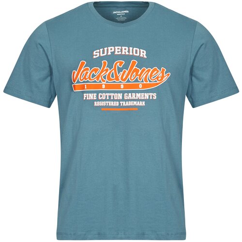 Jack &amp;amp; Jones Majice s kratkimi rokavi JJELOGO Modra Slike