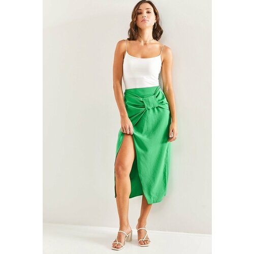 Bianco Lucci Women's Front Bow Skirt 7084 Slike