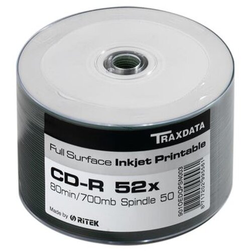 Traxdata OPTIČKI MEDIJ CD-R SPINDLE 50 WHITE FULL PRINTABLE Cijene