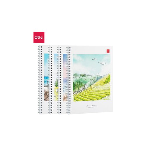 Deli SVESKA B5 SPIRALNA SLOW LIFE 60 lista, 70g papir, DIKTO ELB560 Cene