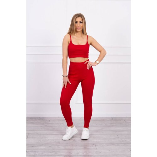 Kesi Striped top with red blouse Slike