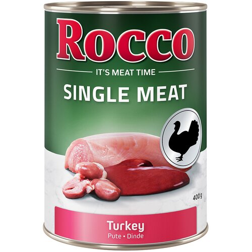 Rocco Ekonomično pakiranje Single Meat 12 x 400 g Puretina Slike