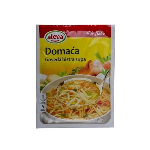 Aleva domaća goveđa bistra supa 45g kesica Cene