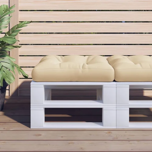vidaXL Blazina za kavč iz palet bež 60x60x12 cm vidaXL Blazina za kavč iz palet bež 60x60x12 cm