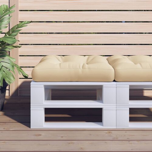 vidaXL Jastuk za palete bež 60 x 60 x 12 cm od tkanine Cijene