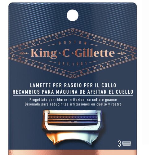 Gillette king c shave & edge blades dopuna za brijač 3 komada Cene
