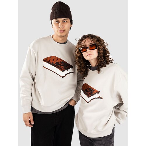 Nike SB Skate Fleece Crew Pulover light bone / white Slike