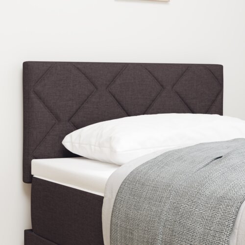  Vzglavje z LED lučmi z vzglavjem Rjava 80 cm blago, (5000043900) Cene
