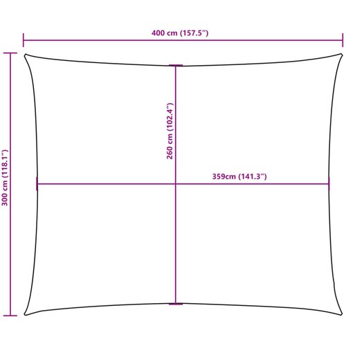  Jedro protiv sunca od tkanine Oxford pravokutno 3 x 4 m žuto Slike
