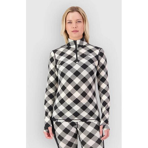 Mons Royale Cascade Merino 1/4 Zip Funkcijska majica check Slike