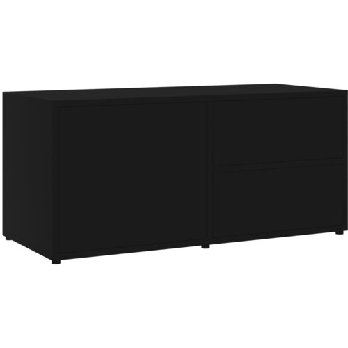 Maison Chic TV omarica - TV enota - Televizijska omarica črna 80x34x36 cm iverna plošča, (21701725) Cene