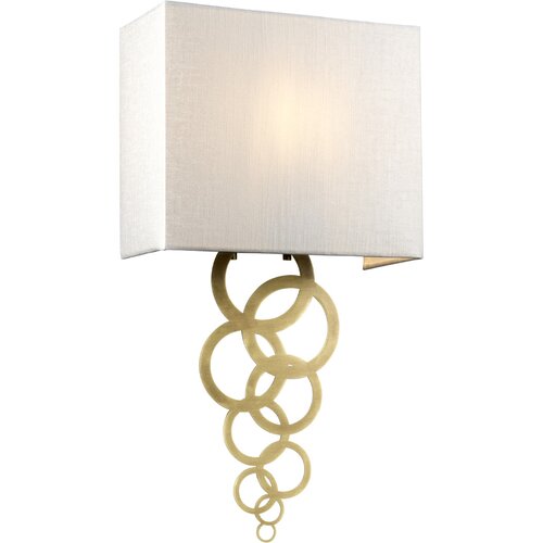 Elstead Lighting Elstead Stenska svetilka Rosa Medium z 1 svetlobo, starana medenina, senčnik iz umetne svile v slonokoščeni barvi, (22098959) Cene