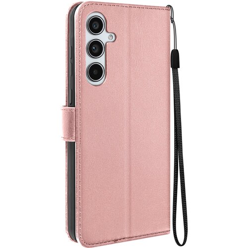 Oem Mayaxess, Torbica s preklopom za Samsung Galaxy A55 Zaščita z zapestnim trakom Večnamenska zaklopka, Šampanjec roza, (5000215711) Cene