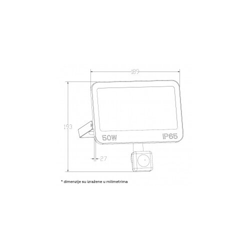 Dawn LED REFLEKTOR SENZOR GN-FL913S-50W CCT 5000lm 110&amp;deg; IP66 Slike
