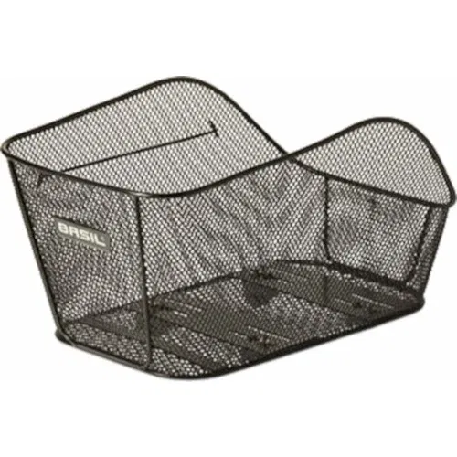 Basil Icon Medium Basket Fixed Mounting Black Rear