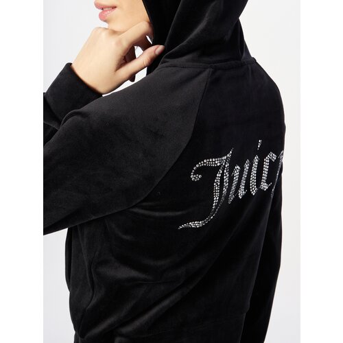 Juicy Couture &amp;Scaron;portne jope in jakne Madison Classic Velour Hoodie With Juicy Logo Črna Slike