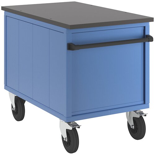 eurokraft pro Delovna miza, pomična, nosilnost 500 kg, s štirimi predali in omarico s krilnimi vrati z zaklepanjem, DxŠxV 1150 x 700 x 900 mm Cene