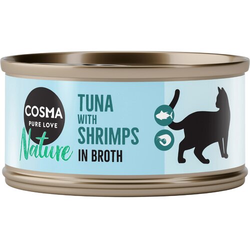 Cosma Nature 6 x 70 g - Tuna &amp;amp; kozice Slike