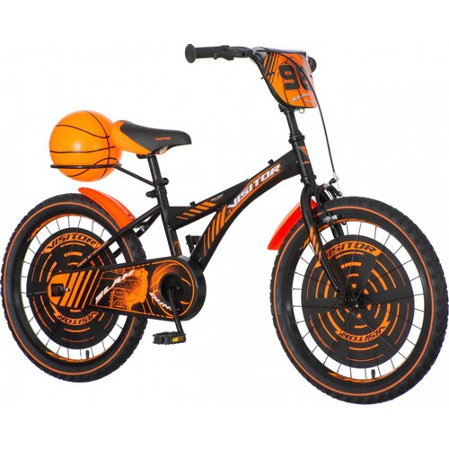 Visitor BAS200 Basket 20 crno-narandžasti 2018 dečiji bicikl Slike