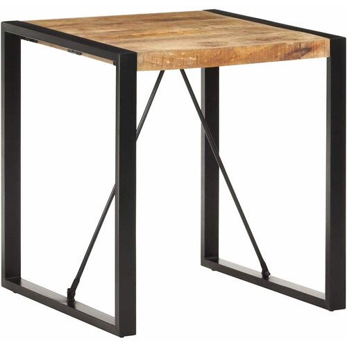  Blagovaonski stol 70 x 70 x 75 cm od masivnog grubog drva manga Slike