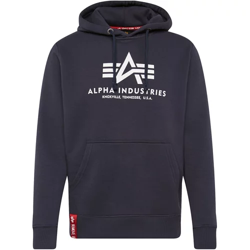 Alpha Industries Sweater majica morsko plava / crvena / bijela