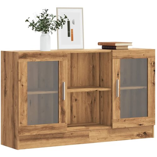 VidaXL Komoda artisan hrast 120x30,5x70 cm inženirski les Slike