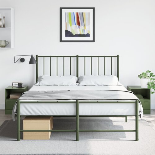 vidaXL Noćni ormarići 2 kom maslinastozeleni 34 5 x 39 x 44 cm čelični Cijene