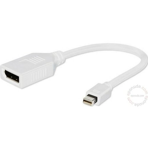 Gembird A-mDPM-DPF-001-W Mini DisplayPort (male) to DisplayPort (female) adapter white adapter Slike