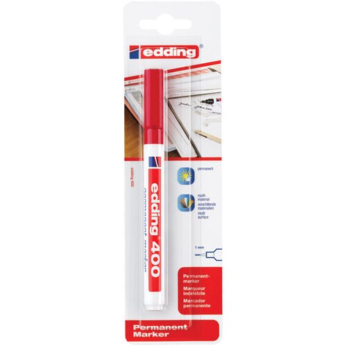 Marker permanentni 1mm okrugli vrh edding 400/1 crveni blister Cijene
