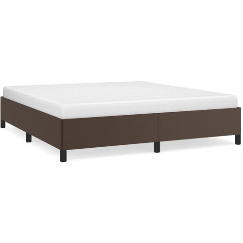 VidaXL Posteljni okvir rjav 160x200 cm umetno usnje, (20794903) Slike